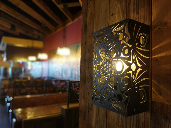 Sconce Lighting Interior Restaurant Custom Metal Design Hospitality